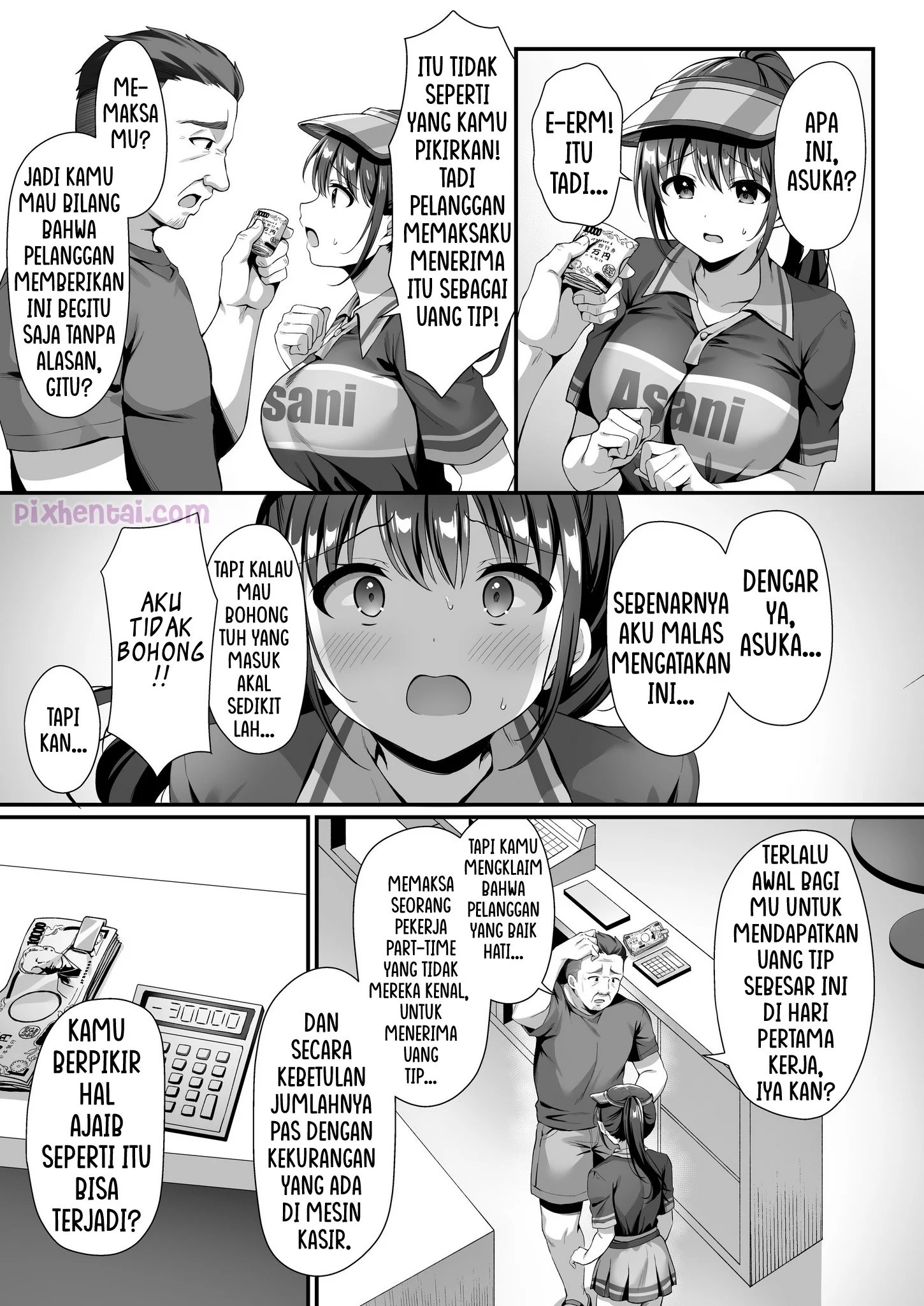 Komik hentai xxx manga sex bokep Watashi Nusundemasen Beer Garden no Uriko Baito ni Kita Dake Nanoni 11